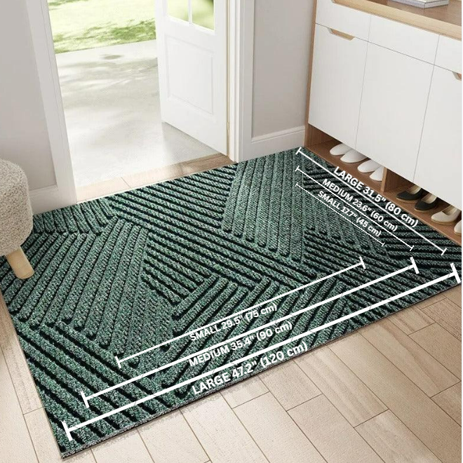Non-Slip Doormat | Dirt Catcher Mat for Indoor & Outdoor | Entralux