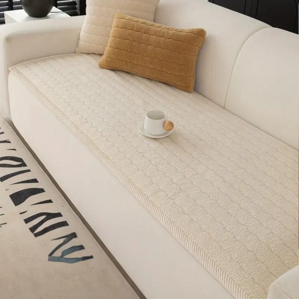 Plush Sofa Cover | Cover for Sofa | Sofa Throw | Sofina