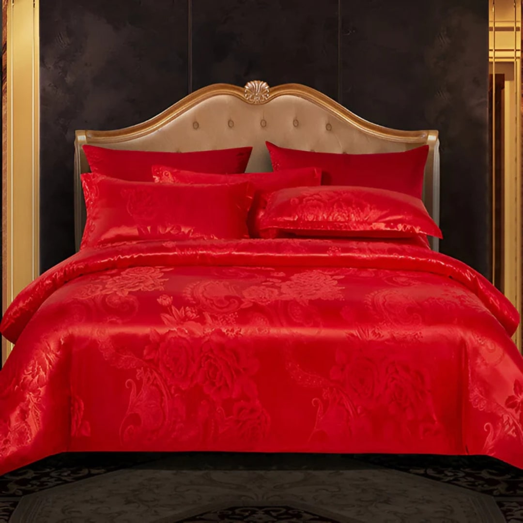 Satin Bed Sheet with Pillowcase | Luxurious Bedding | Duvet Cover | Satinora