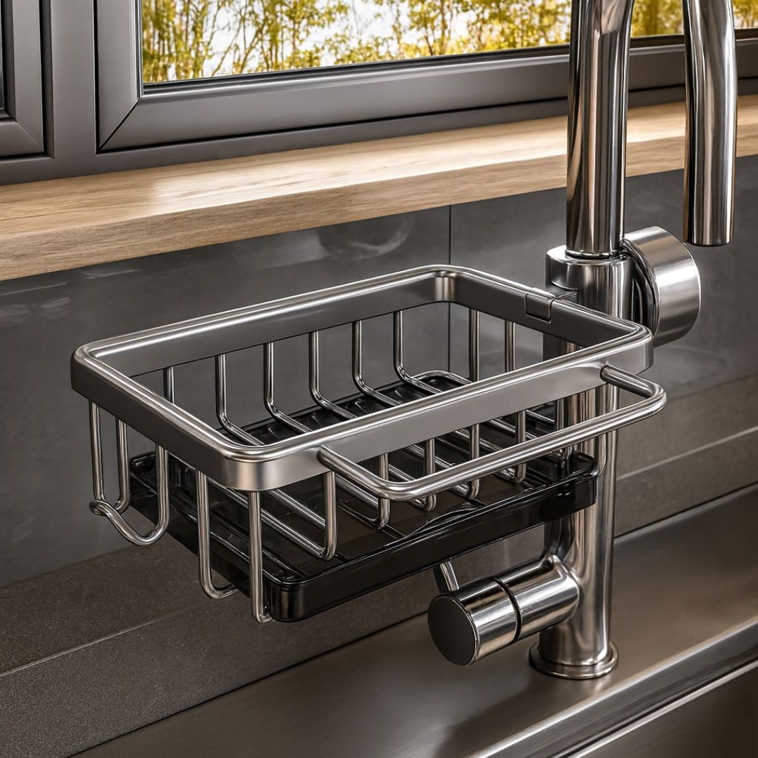 Sink Organizer | Sink Organizer Black & Silver | SpülFix