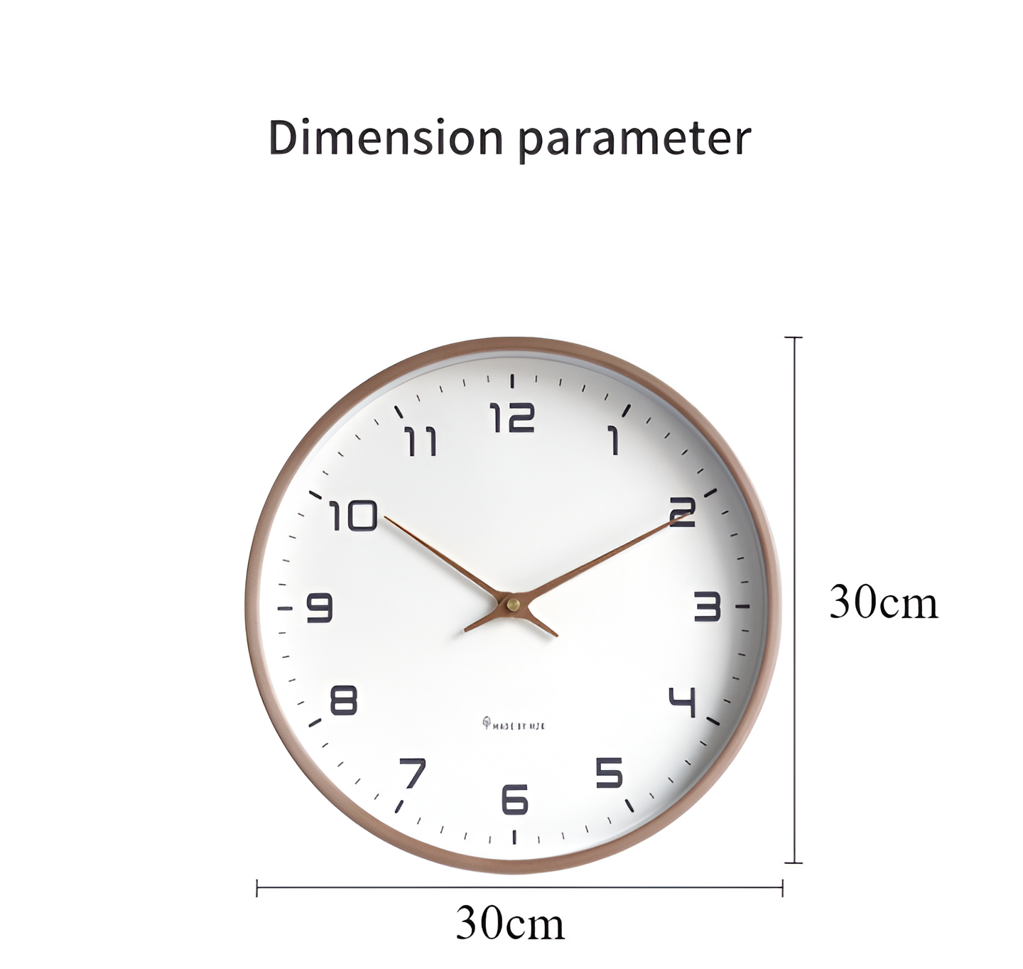 Wooden Wall Clock | Modern Clock for Living Room | Nordic Design Wall Clock | NordUhr