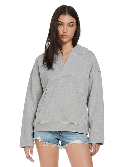 Organic V-neck Hoodie: Womens