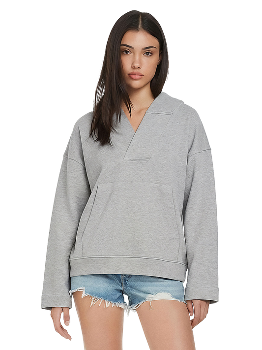 Organic V-neck Hoodie: Womens