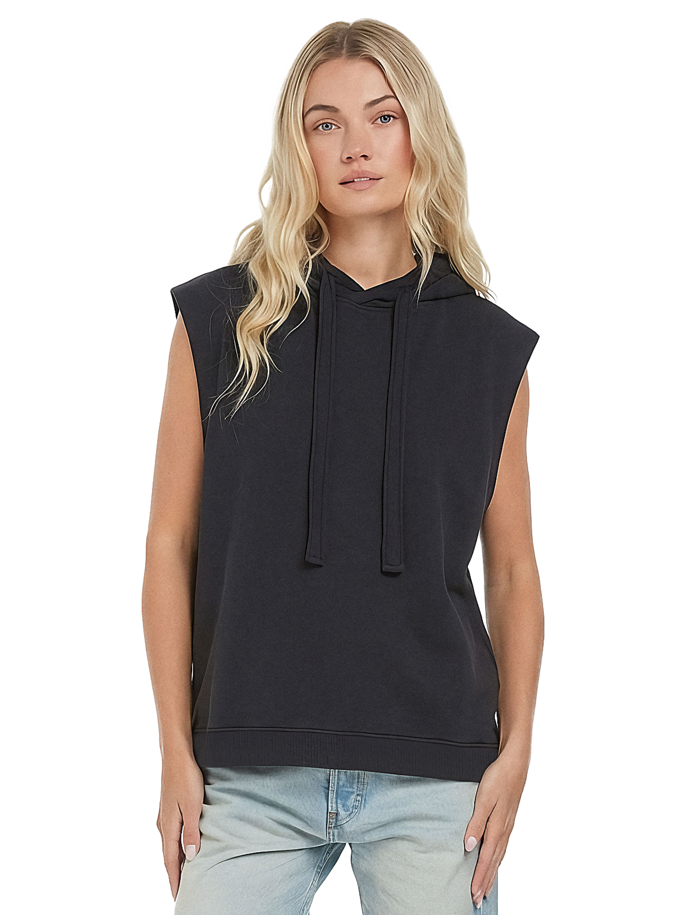 Organic Hooded Tank Top: Womens