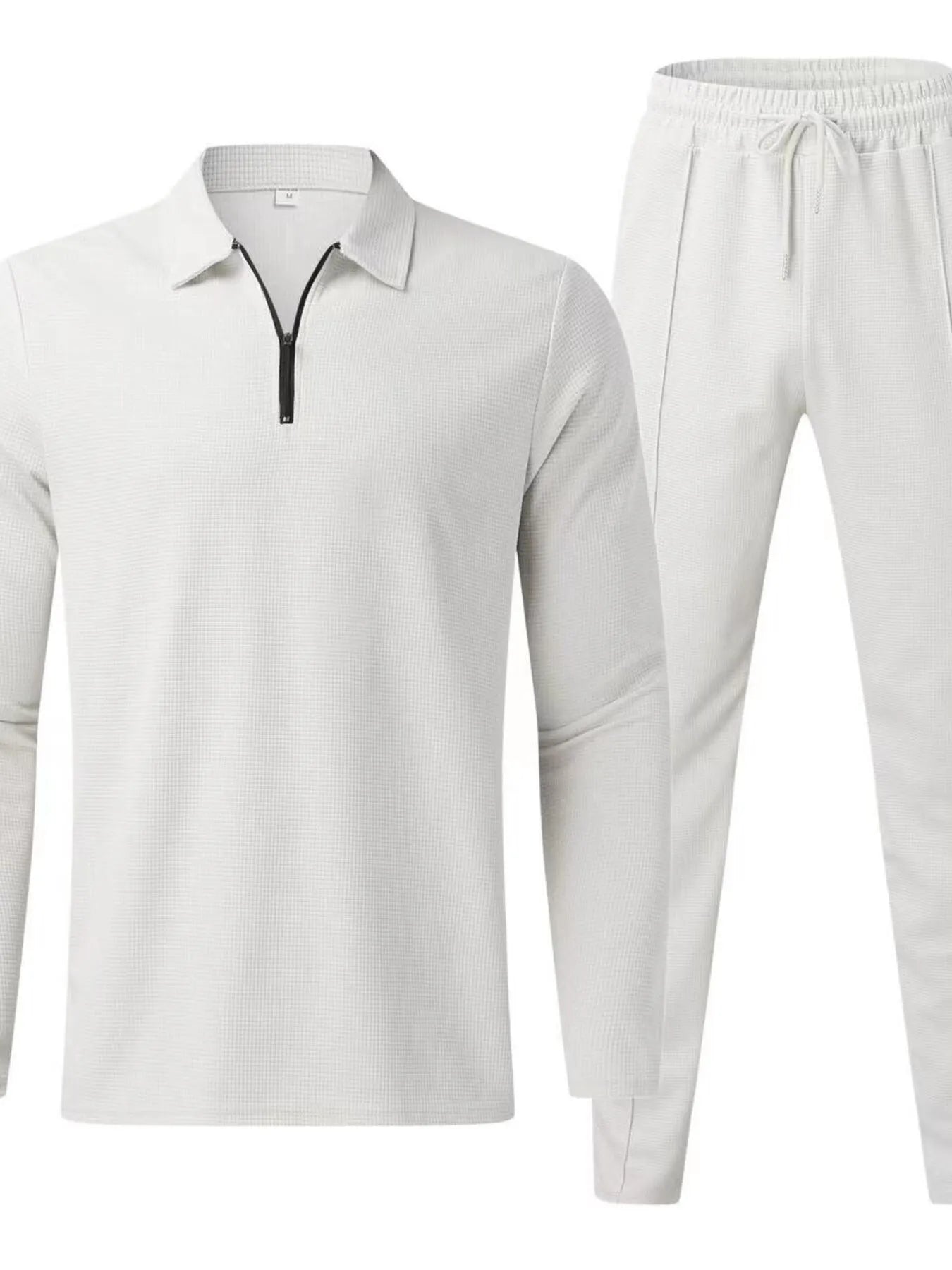 Herren Komplettgröße Langarmoberteil und Hose Set Übergröße