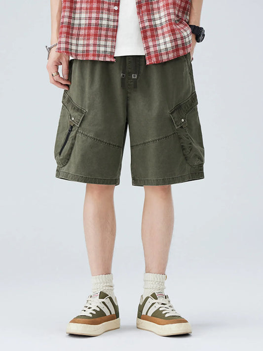 Herren Plus Size Cargo Shorts mit mehreren Taschen