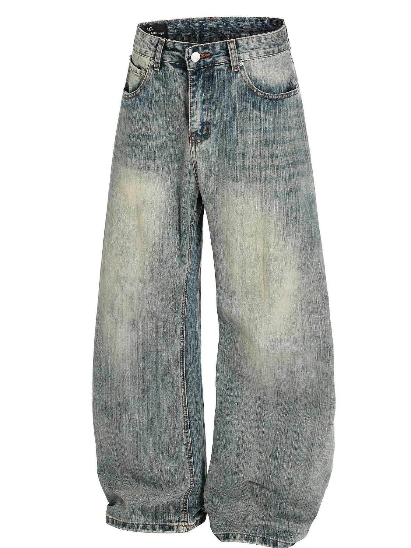 Herren Vintage Gewaschene Baggy Jeans