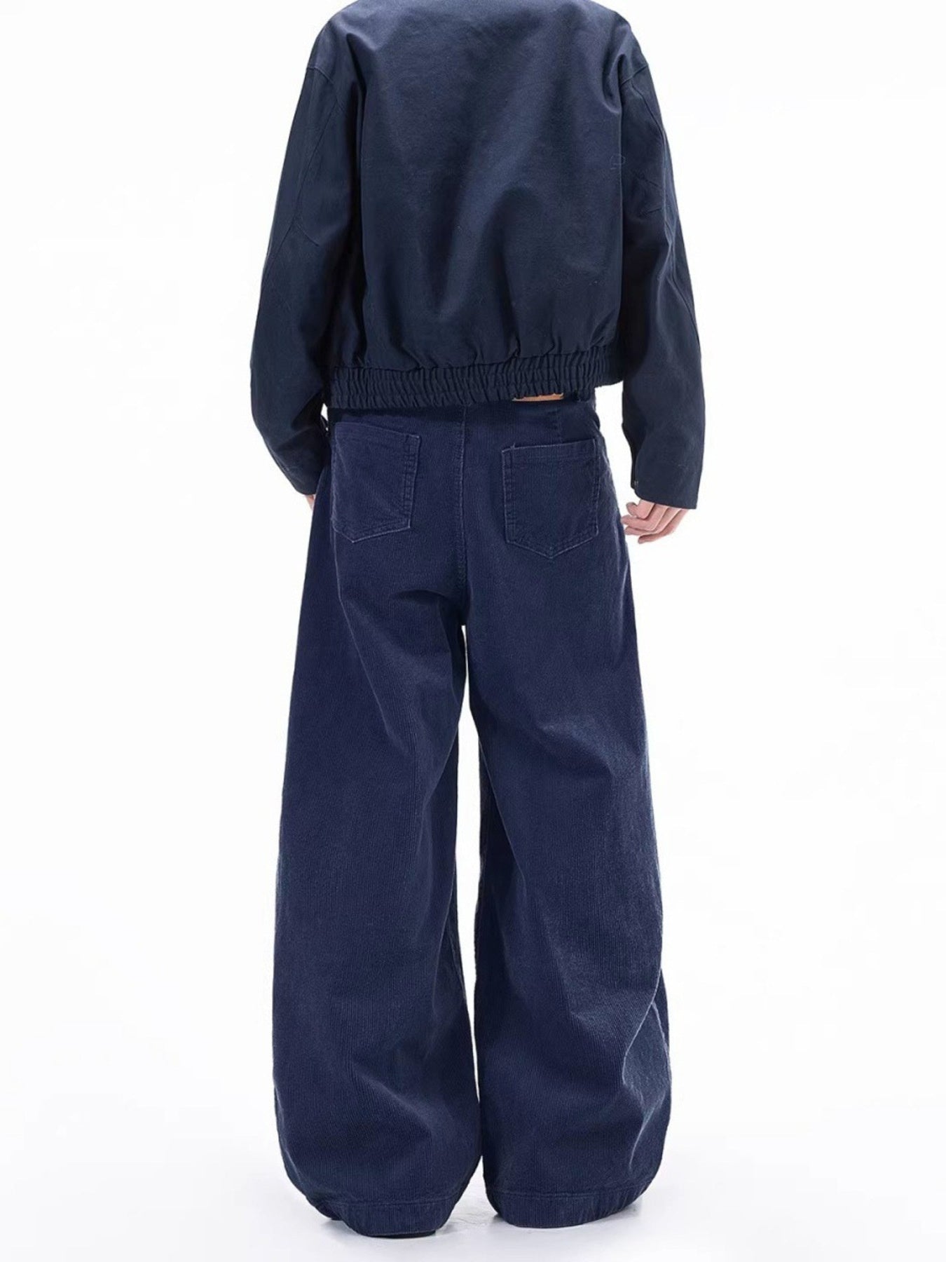 Herren Corduroy-Hose in voller Größe mit weitem Bein, Plus Size