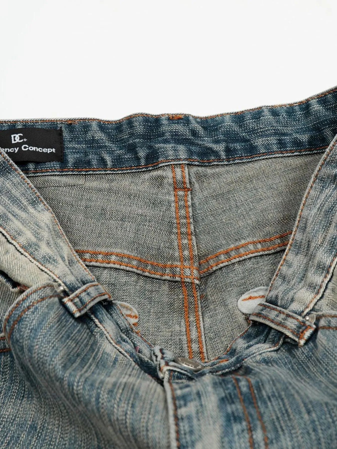 Herren Vintage Gewaschene Baggy Jeans
