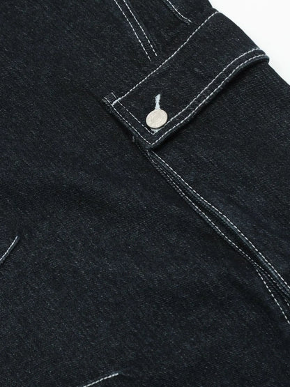 Herren Cargo Straight Jeans mit Kontrastnähten