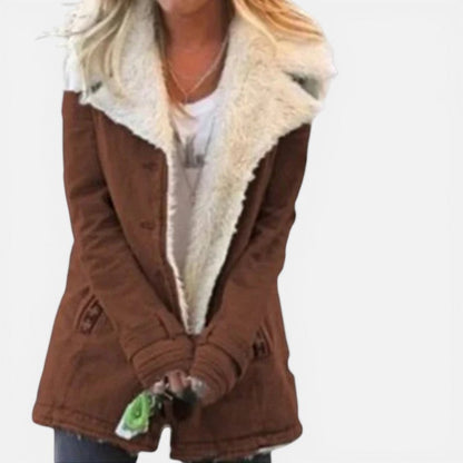 Long Sleeve Notched Collar Coat