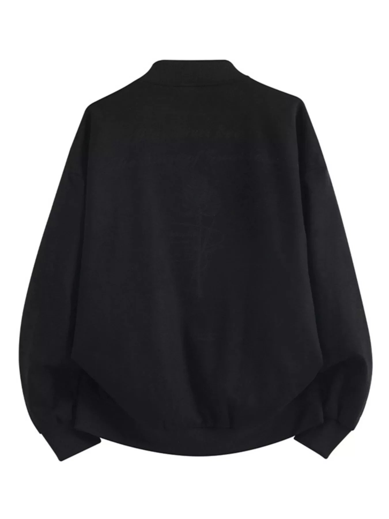 Herren Plus Size Zip-Up Langarmjacke