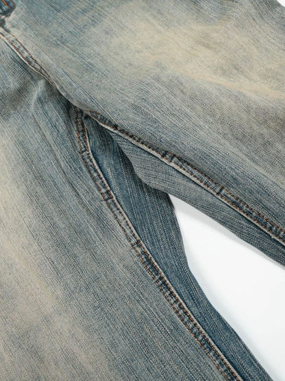 Herren Vintage Gewaschene Baggy Jeans