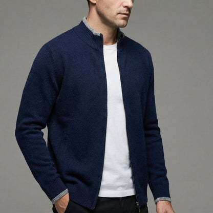 Slim Fit Zip-Up Sweater