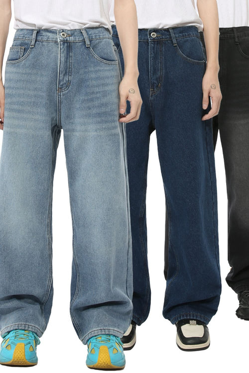 Herren Baggy Jeans mit Taschen
