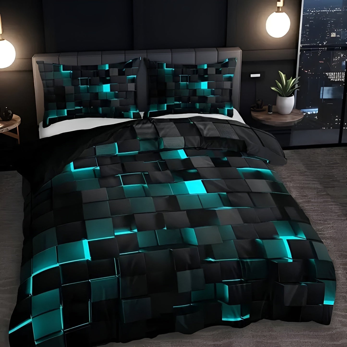 3D Bedding with Pillowcase | Bed Sheet for Gamers | Duvet Cover | Neonara