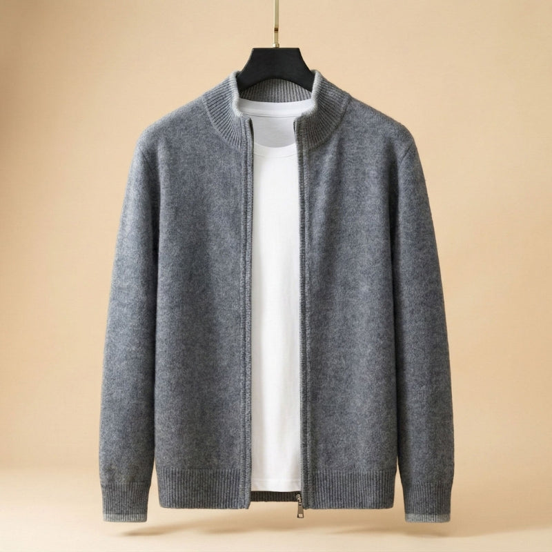 Slim Fit Zip-Up Sweater