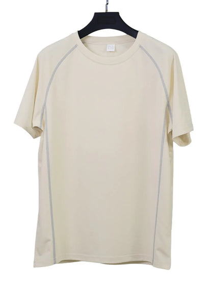 Herren Vollgröße Rundhals T-Shirt und Shorts Set Übergröße