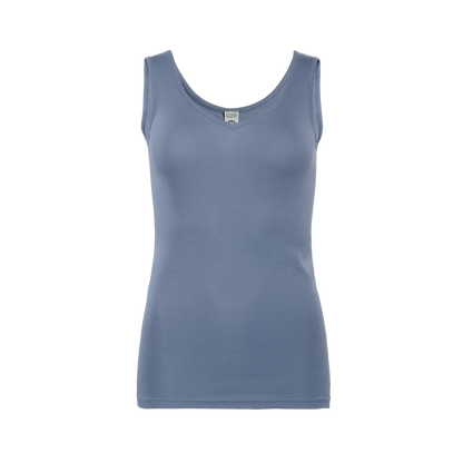 Organic Cotton V-neck Vest: Womens