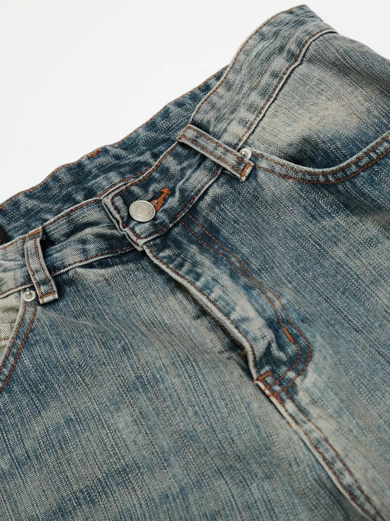 Herren Vintage Gewaschene Baggy Jeans