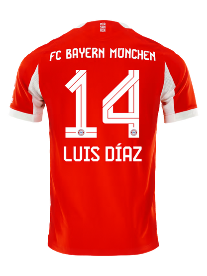 Bayern München 2025/26 LUIS DIAZ 14 Heimspielertrikot