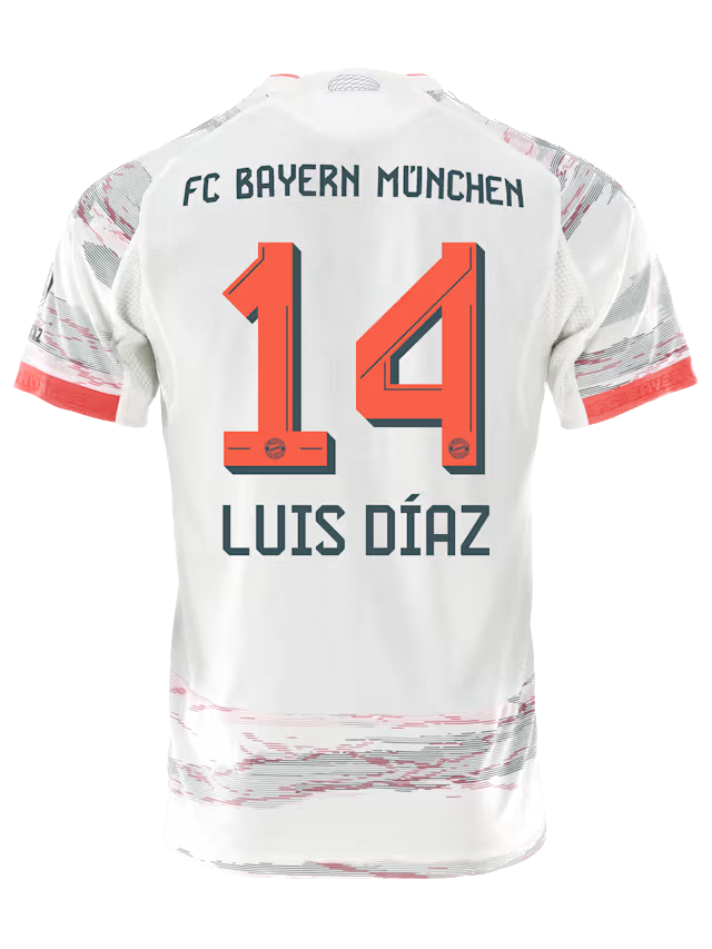 Bayern München 2025/26 LUIS DIAZ 14 Auswärts-Trikot
