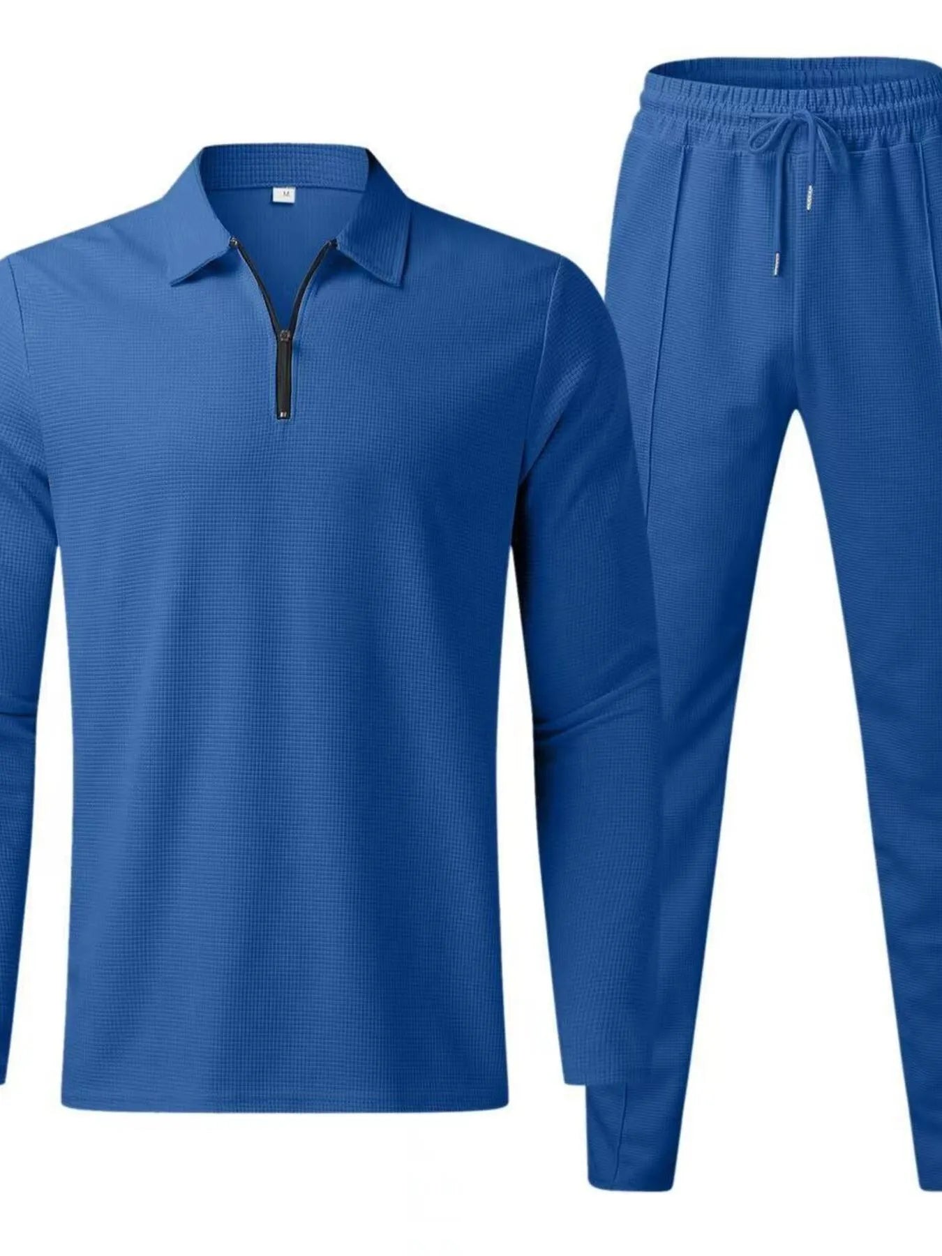 Herren Komplettgröße Langarmoberteil und Hose Set Übergröße