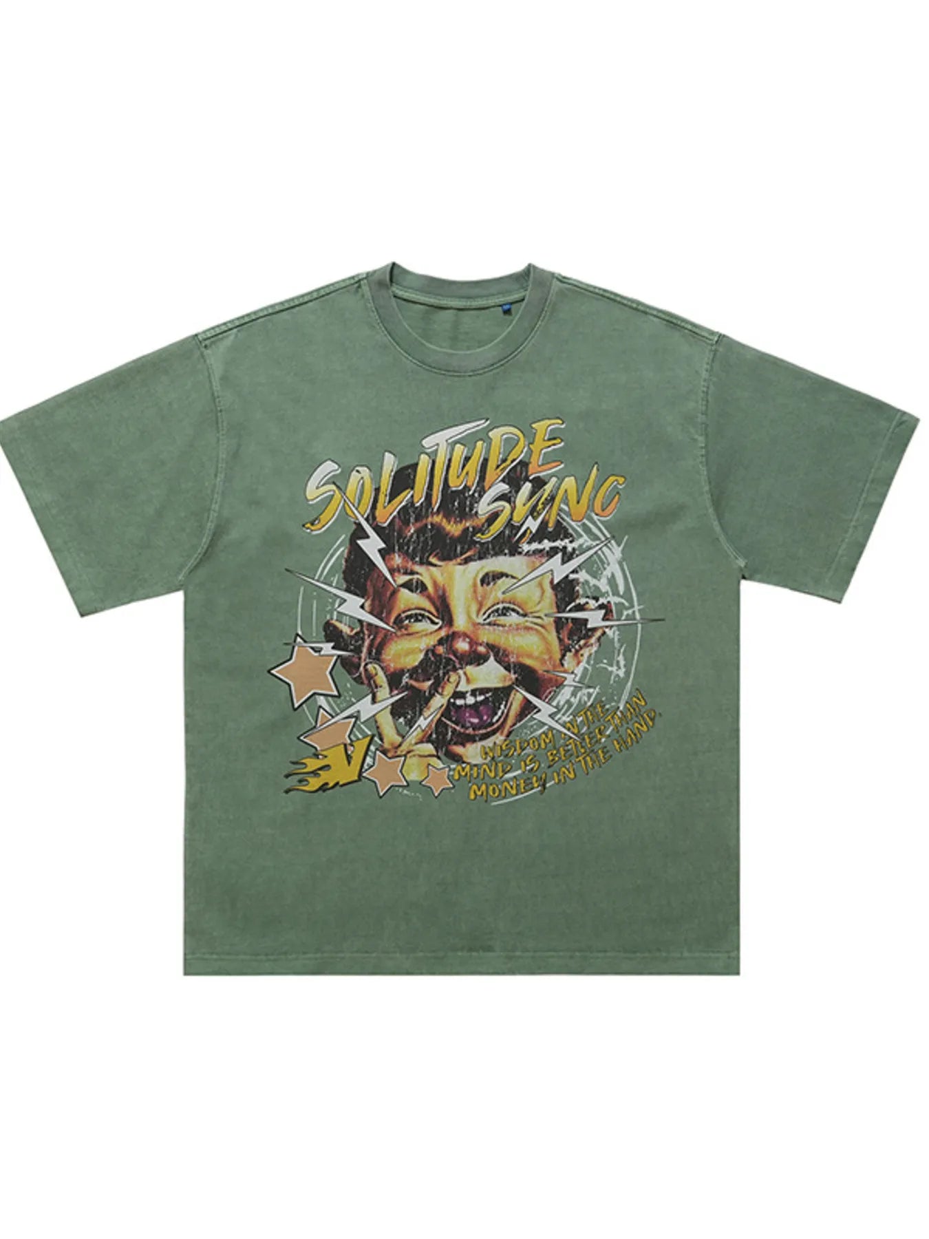 Herren Grafik Rundhals Relaxed Fit T-Shirt