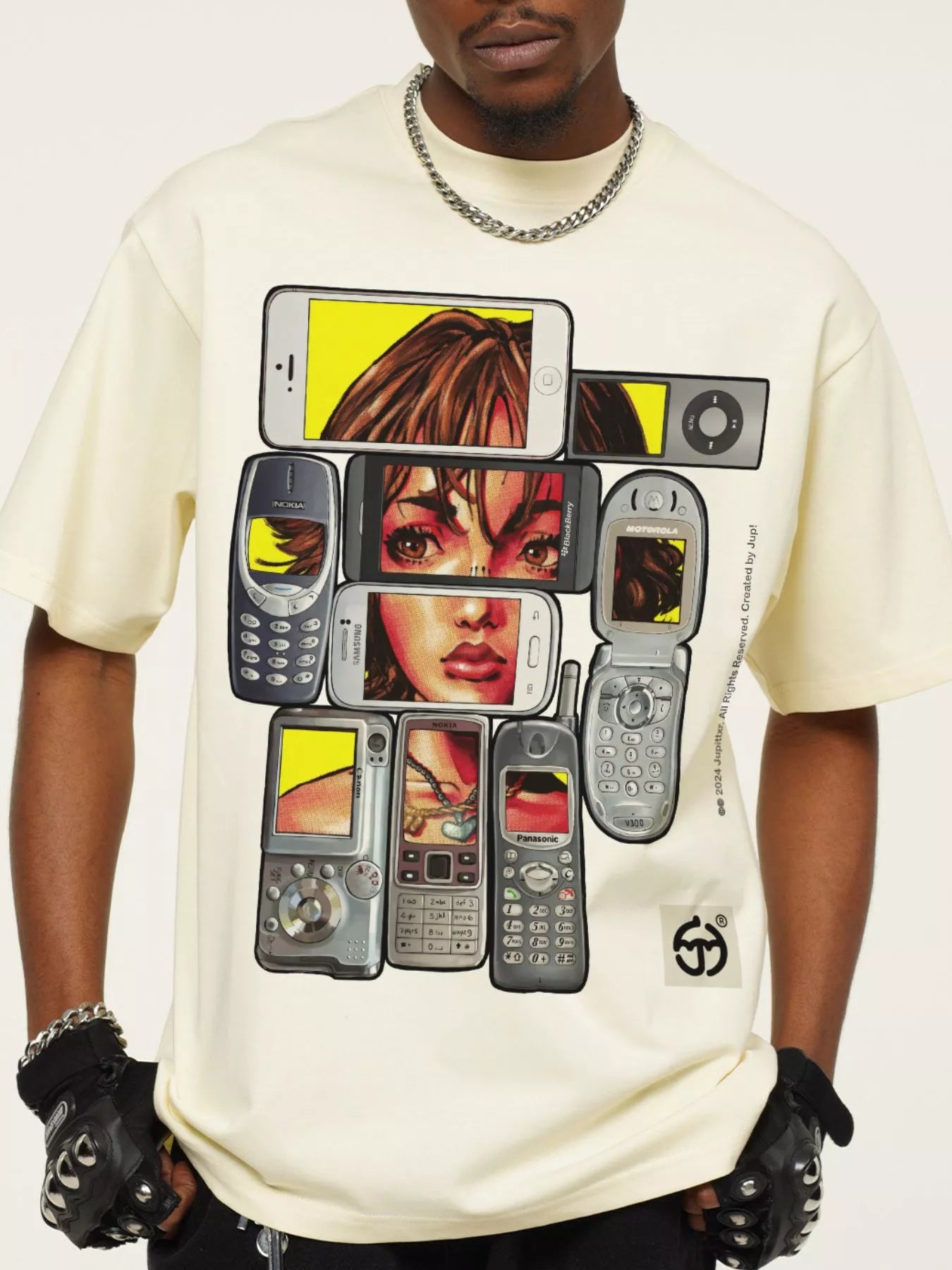 Herren Vintage-Waschung Grafik T-Shirt mit kurzem Arm