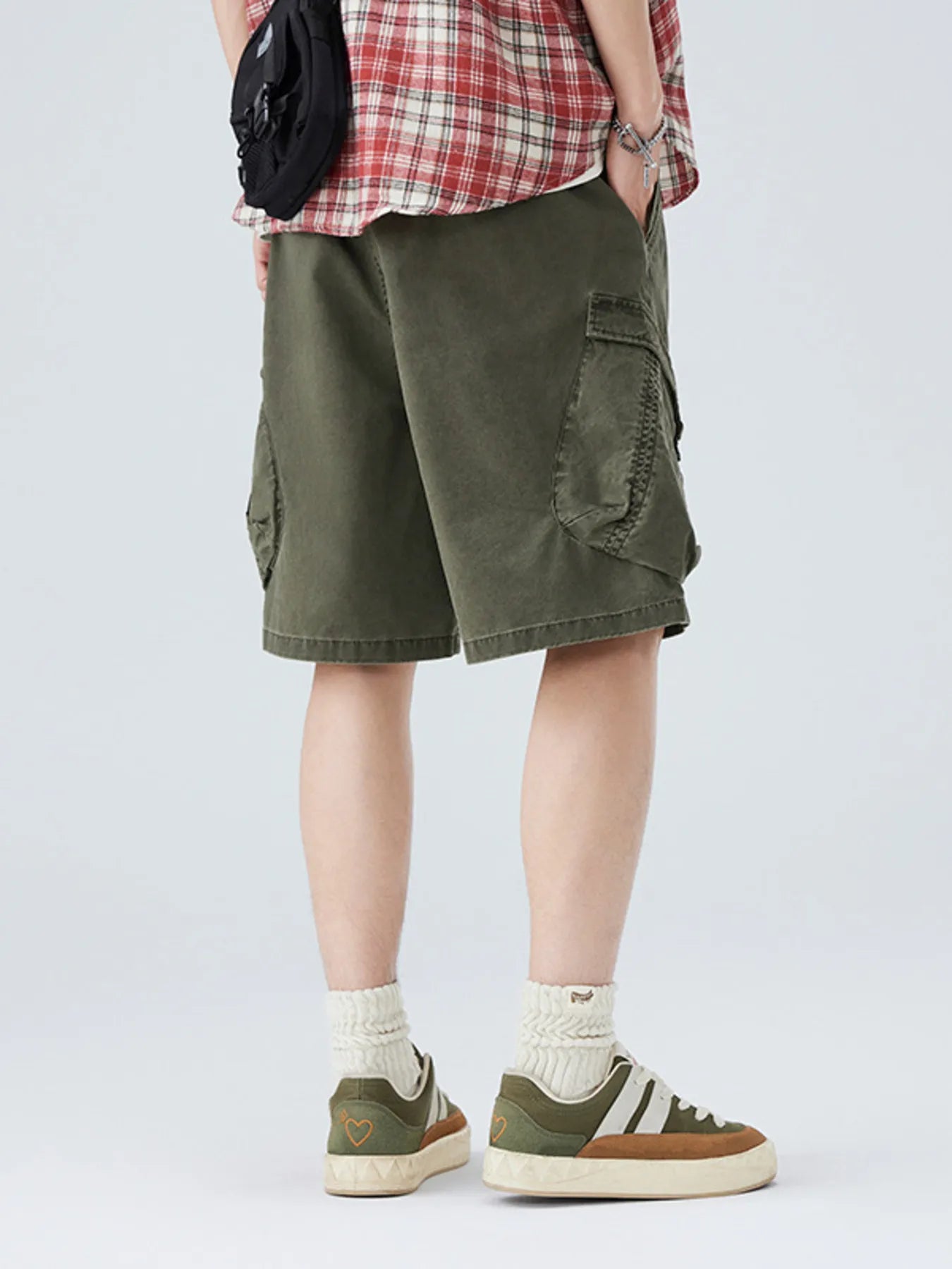 Herren Plus Size Cargo Shorts mit mehreren Taschen