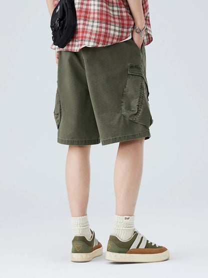 Herren Plus Size Cargo Shorts mit mehreren Taschen