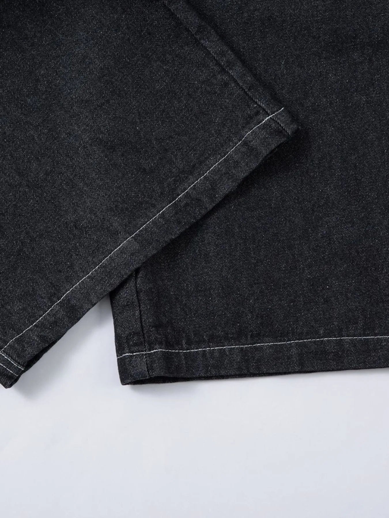 Herren Bestickte Weite Baggy-Jeans