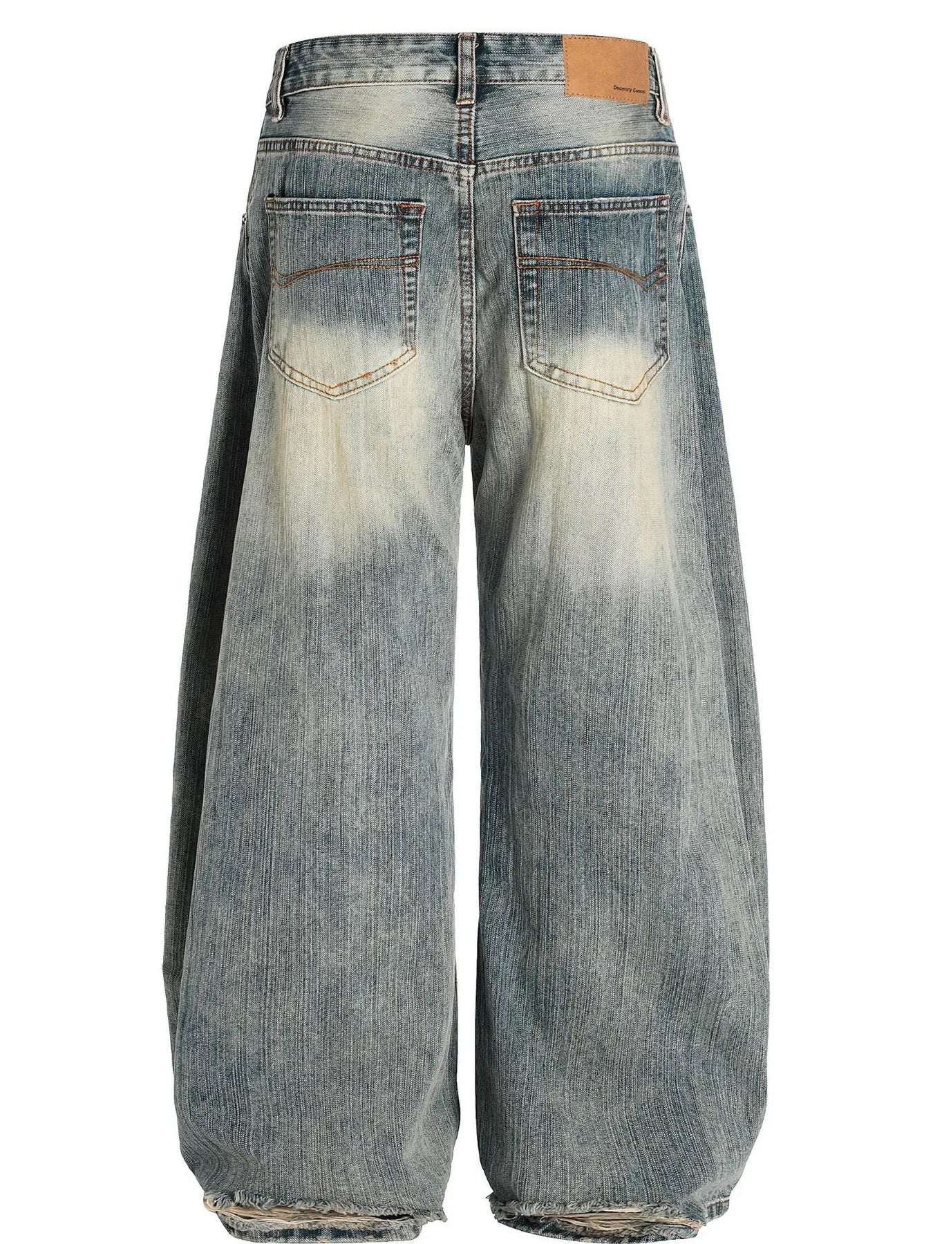 Herren Vintage Gewaschene Baggy Jeans
