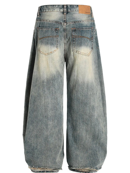 Herren Vintage Gewaschene Baggy Jeans