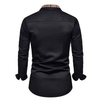 Noah - Casual Long Sleeve Shirt with Buttons and Pockets