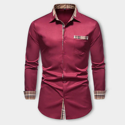 Noah - Casual Long Sleeve Shirt with Buttons and Pockets