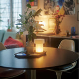 Cordless Mini Drum Table Lamp - USB-C Rechargeable Battery, Three Dimmable Brightness Settings, Portable Bedside Lamp | Premium Comfort Home & Wellness Product UK