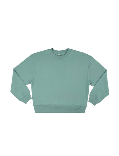 Organic Cotton Dropped Shoulder Sweatshirt: Womens