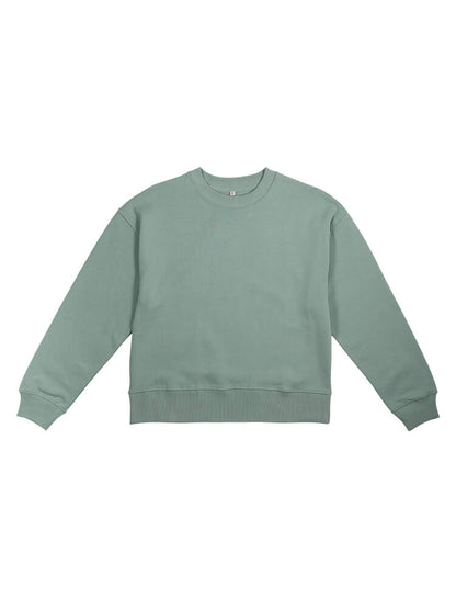 Organic Cotton Dropped Shoulder Sweatshirt: Womens