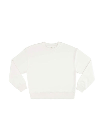 Organic Cotton Dropped Shoulder Sweatshirt: Womens