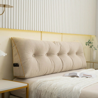 Oreiller ergonomique en forme de coin pour le soutien du dos avec housse amovible – Plusieurs tailles disponibles | Coussin confort premium Royaume-Uni