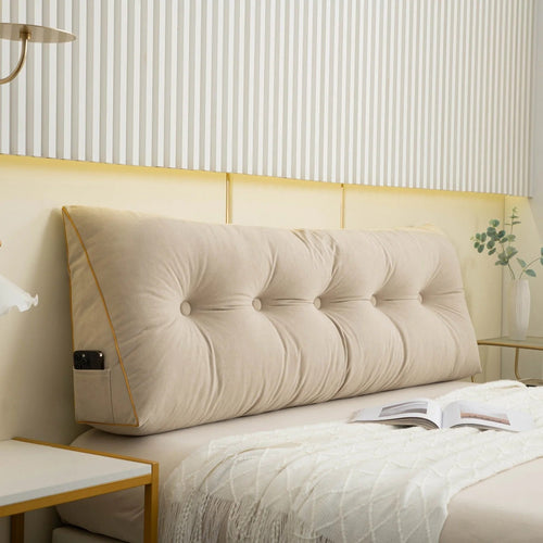 Oreiller ergonomique en forme de coin pour le soutien du dos avec housse amovible – Plusieurs tailles disponibles | Coussin confort premium Royaume-Uni