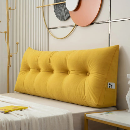 Oreiller ergonomique en forme de coin pour le soutien du dos avec housse amovible – Plusieurs tailles disponibles | Coussin confort premium Royaume-Uni