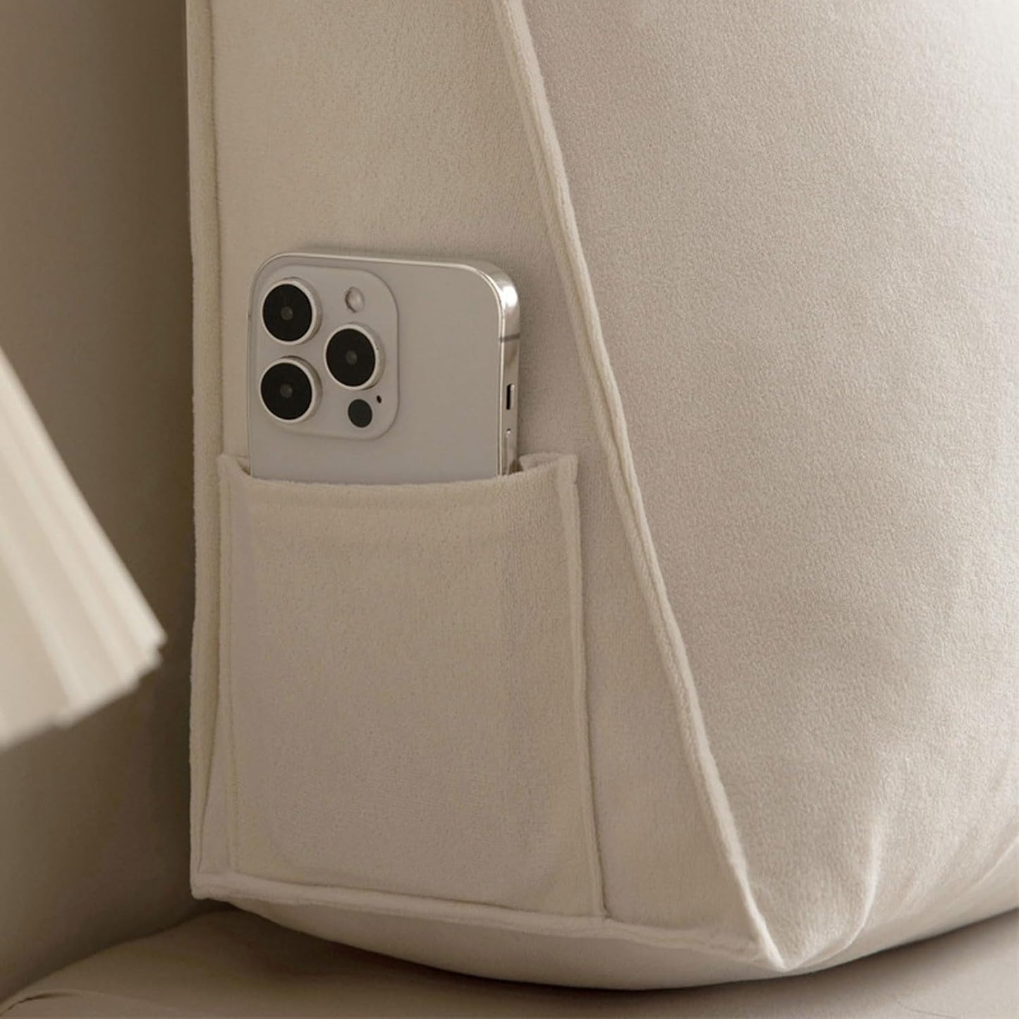 Coussin triangulaire de luxe pour lit et canapé | Coussin de soutien lombaire et de lecture (Royaume-Uni)