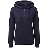 Womens Zip-through Organic Hoodie