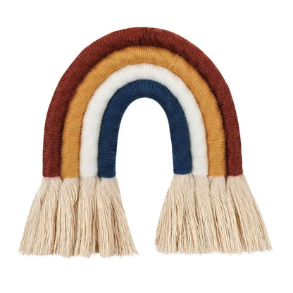 Makramee Regenbogen Wandbehang – Boho Kinderzimmer Dekor
