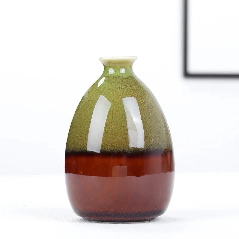 Mini Boho Glasiertes Keramikvase