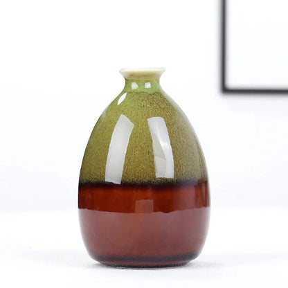 Mini Boho Glasiertes Keramikvase