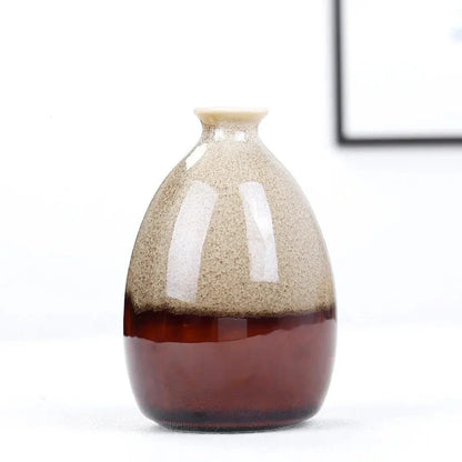 Mini Boho Glasiertes Keramikvase