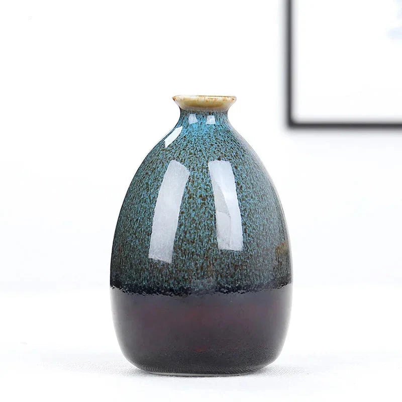 Mini Boho Glasiertes Keramikvase